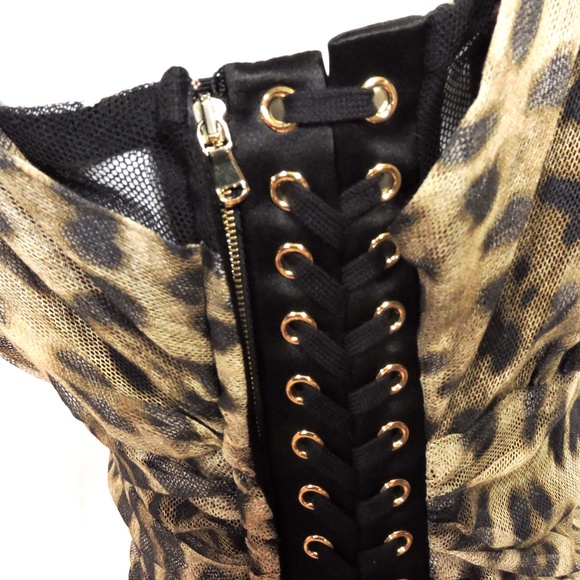 DOLCE & GABBANA 🇮🇹 WOMEN'S BROWN COTTON AND SILK FASHION EVENING DRESS 44 SIZE - Picture 8 of 12